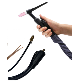 Tocha solda TIG 180 amperes 3,5mt automatica 9mm ABITIG26V