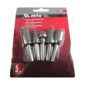 Jogo Lima Rotativa Haste 1/4 Madeira 5 Peças Mtx 704999