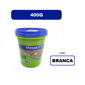 Massa Madeira Rejunte Reparo F12 400G BRANCA Viapol