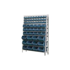 Kit Estante Gaveteiro Mista Com Estrutura e 57 gavetas Azul