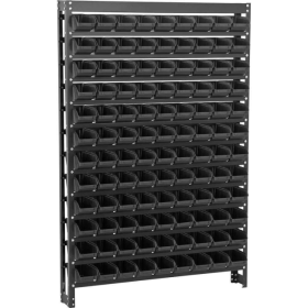 Kit Estante Gaveteiro Com Estrutura e 108 Gavetas N°3 Preta