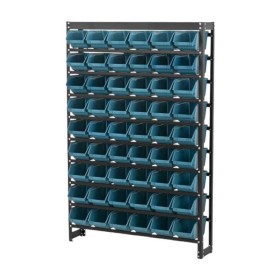 Kit Estante Gaveteiro Com Estrutura e 54 Gavetas N°5 Azul