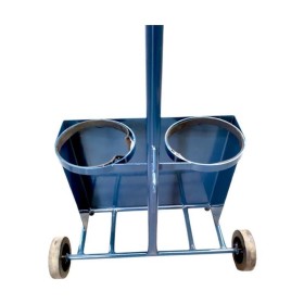 Carrinho Cilindro Oxig + Aceti 7L 2C Solda MAT Preto ou Azul