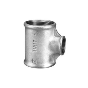 Tee galvanizado de redução BSP 1.1/2x1.1/4"
