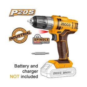 Furadeira E Parafusadeira 3/8 Bateria 20V Ingco CDLI200515