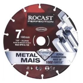 DISCO METAL MAIS ESMERILHADEIRA 180MM ROCAST 412,0002