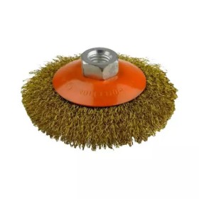 ESCOVA CIRCULAR ACO LATONADO CONICA 100xM14 STARFER 05037311