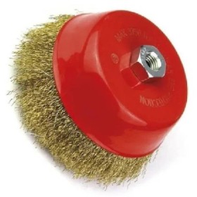 ESCOVA ACO COPO LATONADA 150MM C/ROSCA M14 ROCAST 319,0011