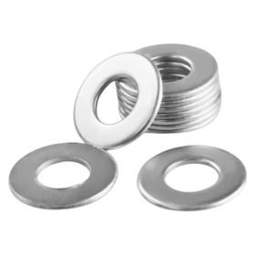 Arruela Lisa Zincada Métrica 5mm c/400un Parafutrecos