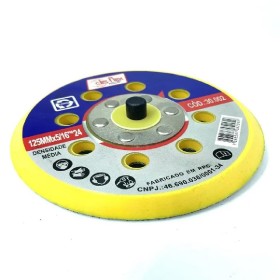 DISCO SUPORTE VELCRO PINO 125MM 8 FUROS DISFLEX 30.002
