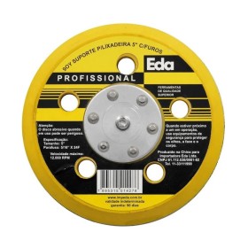 DISCO SUPORTE VELCRO PINO 125MM 5 FUROS EDA 9OY