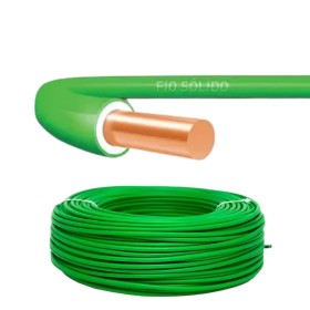 Fio Sólido 6,0mm Verde 750V 1mt Normatizado