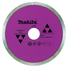 Disco Serra Marmore Liso Diamantado Ceramica 110x20mm Makita