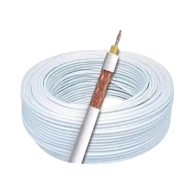Cabo Coaxial RF 3,8mm 100mt CFTV Malha 85% S/Aliment Megatron