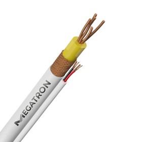Cabo Coaxial RF 3,8mm 1mt CFTV Malha 85% C/Aliment Megatron