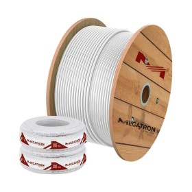 Cabo Coaxial RF 3,8mm 300mt CFTV Malha 85% C/Aliment Megatron