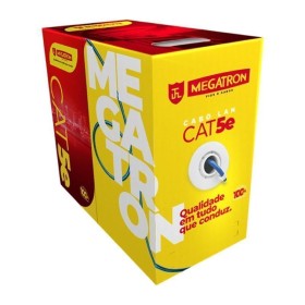 Cabo Rede LAN CAT-5E Azul 305mt Megatron U/UTP 4x24AWG