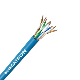 Cabo Rede CFTV Ultra Azul 50mt U/UTP 4x24AWG Megatron