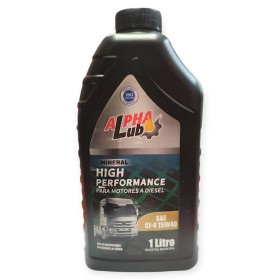 OLEO FLUIDO MOTOR DIESEL MINERAL 1L 15W40 CI-4 ALPHA LUB