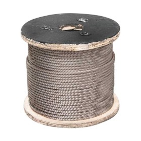 Cabo Aço Inox Flexível 8,0mm-5/16 100mt Normatizado 6x19AA