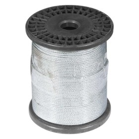 Cabo Aço Plastificado 1,6x2,4mm 1/16" Cristal 100mt 6x7AA