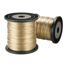 Cabo Aço Varal Latonado Plastificado UV 2,4mm 110kg 500mt