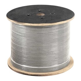 Cabo Aço Galvanizado 9,5mm 3/8" 6x19AF Flexivel 100mt