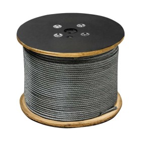 Cabo Aço Galvanizado 12,7mm 1/2" 6x19AF Flexivel 100mt