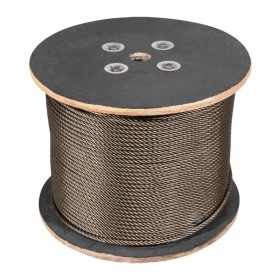 Cabo Aço Polido 19,0mm 3/4" 6x25AF Super Flexivel 100mt