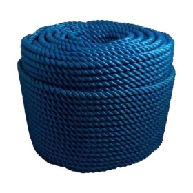 Corda Nylon 12mm Torcida Multiuso Polietileno Azul 220mt
