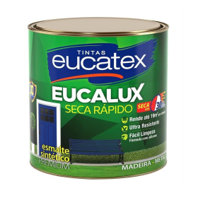 Tinta Esmalte Preto Fosco Eucalux Premium 900ml Eucatex