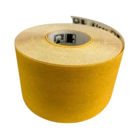 Lixa Rolo Metro Papel Madeira Amarela 150mm G80 Alcar 15mt