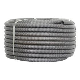 Conduíte Corrugado PVC Cinza 23mm 5/8"Pol Plastiniuk 50mt