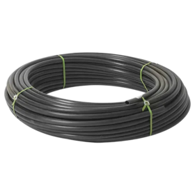 Mangueira Irrigação Preta PEBD 1/2x2mm Ponteira Amarela 1mt