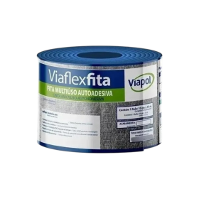 Fita Alumínio Viaflex Manta Impermeável 10cm 10mt Viapol