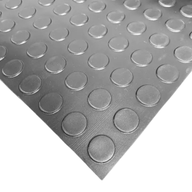 Manta Piso Borracha Antiderrapante Moeda 3mm 1x1mt Rexon