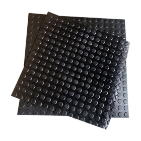 Piso Borracha Antiderrapante Moeda Placa 50x50cm c/12un