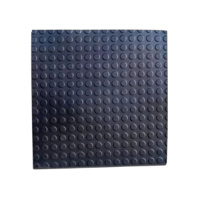 Piso Borracha Antiderrapante Moeda Placa 50x50cm