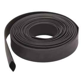 Termocontratil Isolante 9mm Chato Retratil Preto 1mt