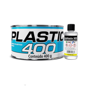 MASSA ADESIVA PLASTICA BRANCA 400G PLASTIC 400 MAXI RUBBER