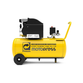 Compressor de Ar 2cv 220v 50lts 8,2pcm Pressure MOTOPRESS