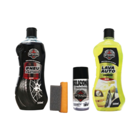 Kit Limpeza Acabamento Automotivo Gitanes 5 peças