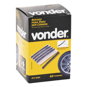 Remendo Reparo Pneu Macarrao 100x6mm c/60 Vonder 6196060000