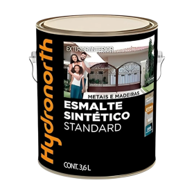 Tinta Esmalte Standard Cinza Médio Brilhante 3,6L Hydronorth
