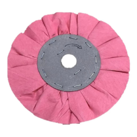 Rebolo Disco Pano Ventilado Polimento 150mm Rosa Desbaste