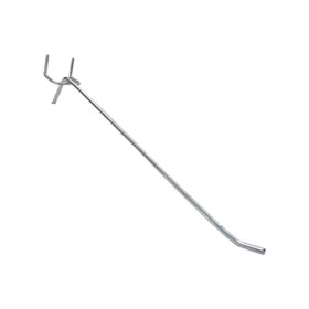 Gancho Painel Perfurado Eucatex Zincado Branco 25cm MS 10205