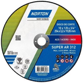 Disco Corte Ferro 254mm P/Policorte 10x3/4" Norton AR312