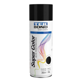 Tinta Spray Alta Temperatura Preto Brilhante 350ml Tekbond