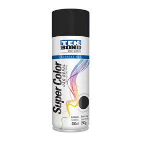 Tinta Spray Uso Geral Preto Fosco 350ml/250g Tekbond