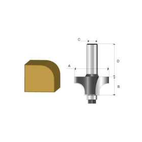 Fresa haste 12mm Dupla Cantoneira 76x38mm - Makita D-11287